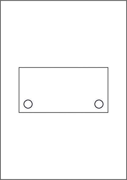 10 Blatt GALERIE - Laserdruck-Folien klar - 150 x 75 mm 2-Loch