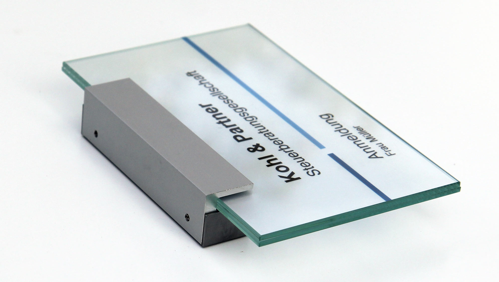 Glas-Türschild KRISTALLINO - 170 x 105 mm