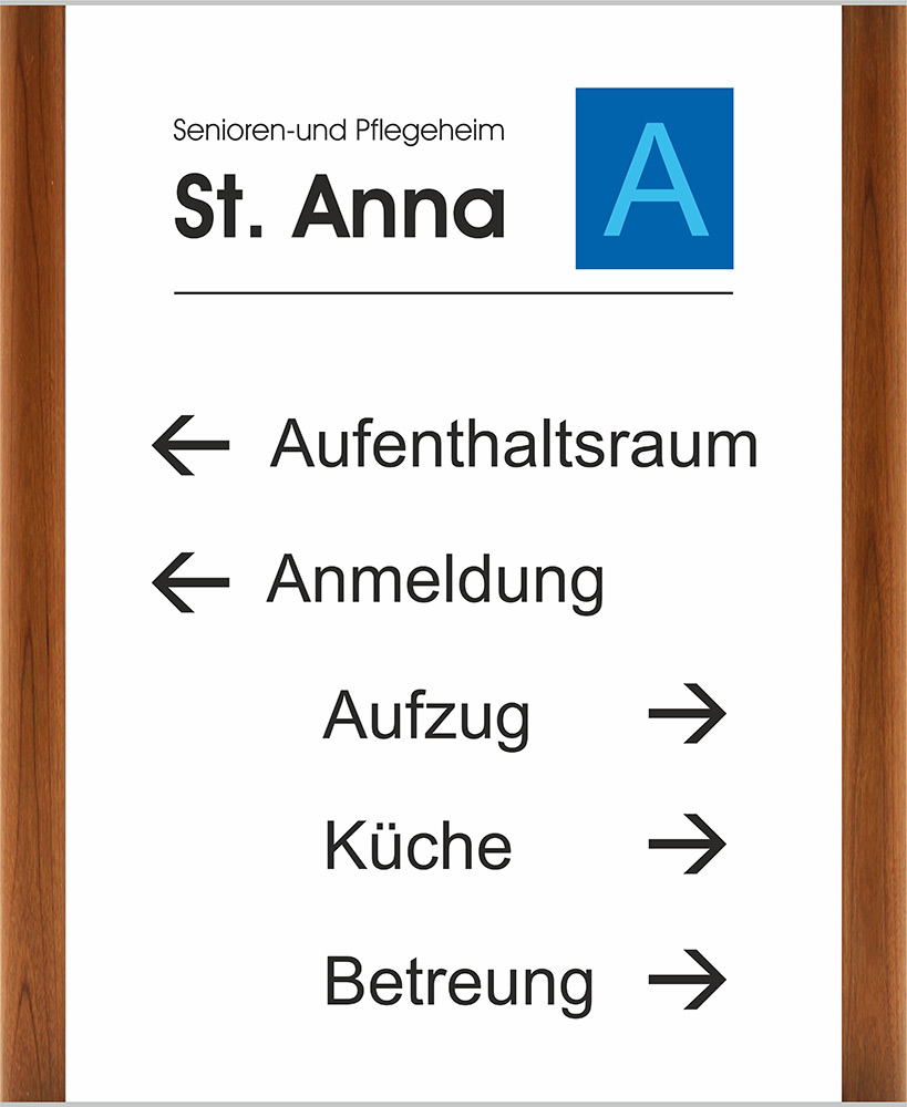 Türschild Westerwald-Kirschbaum - 347 x 424 mm (BxH) A3 hoch