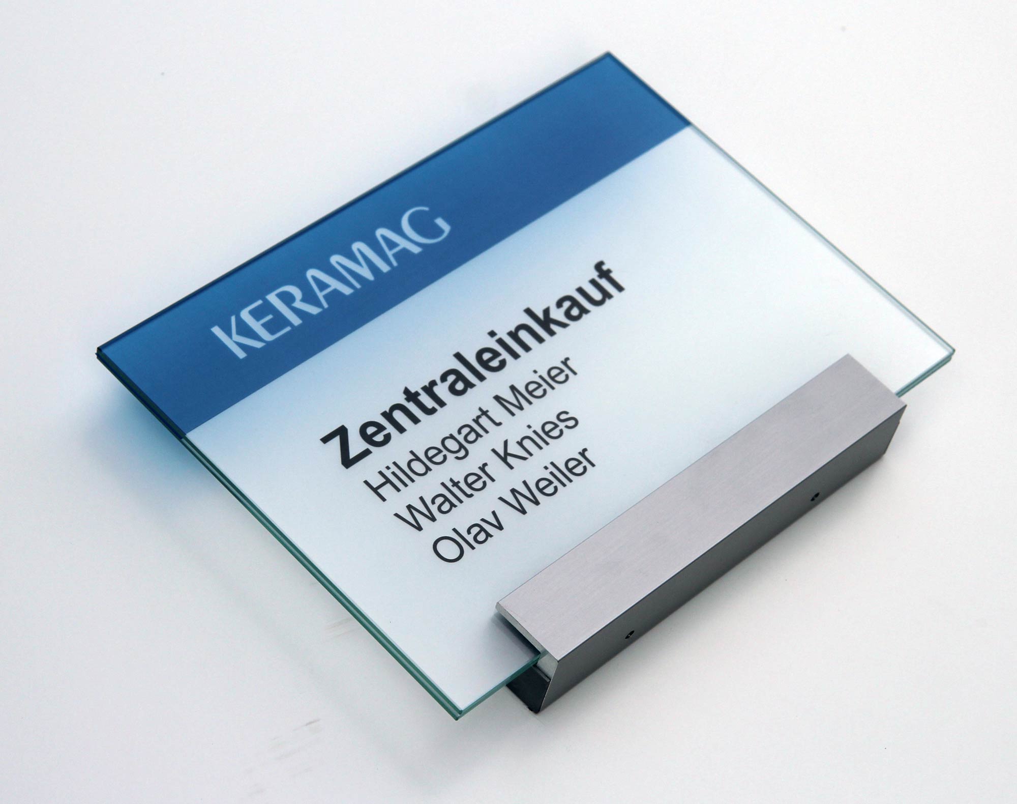 Glas-Türschild KRISTALLINO - 210 x 149 mm, DIN A5