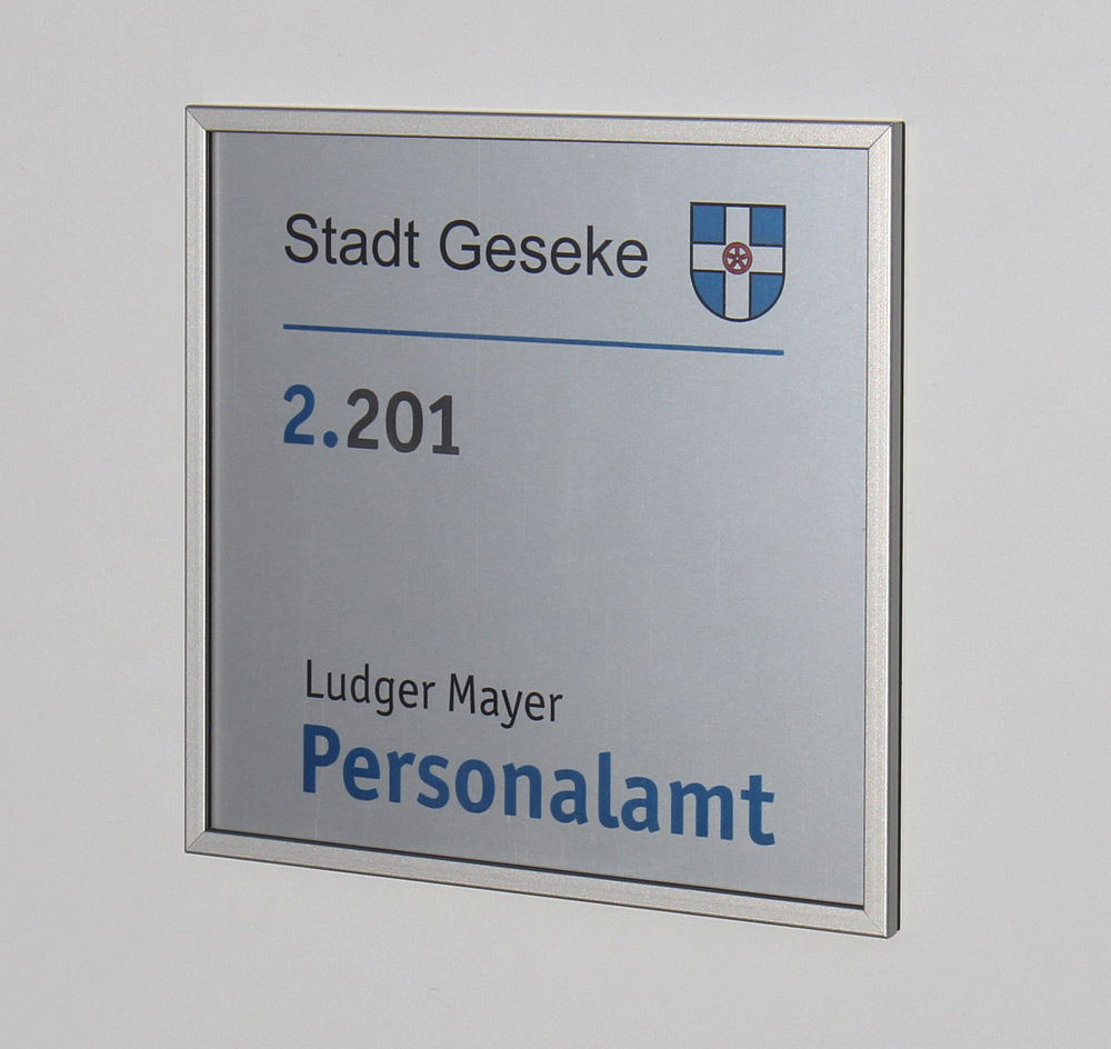 Türschild Unitex-FL - 155 x 155 mm