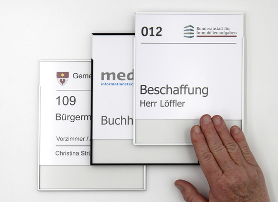 Türschild FORMO.einschub-light farbig