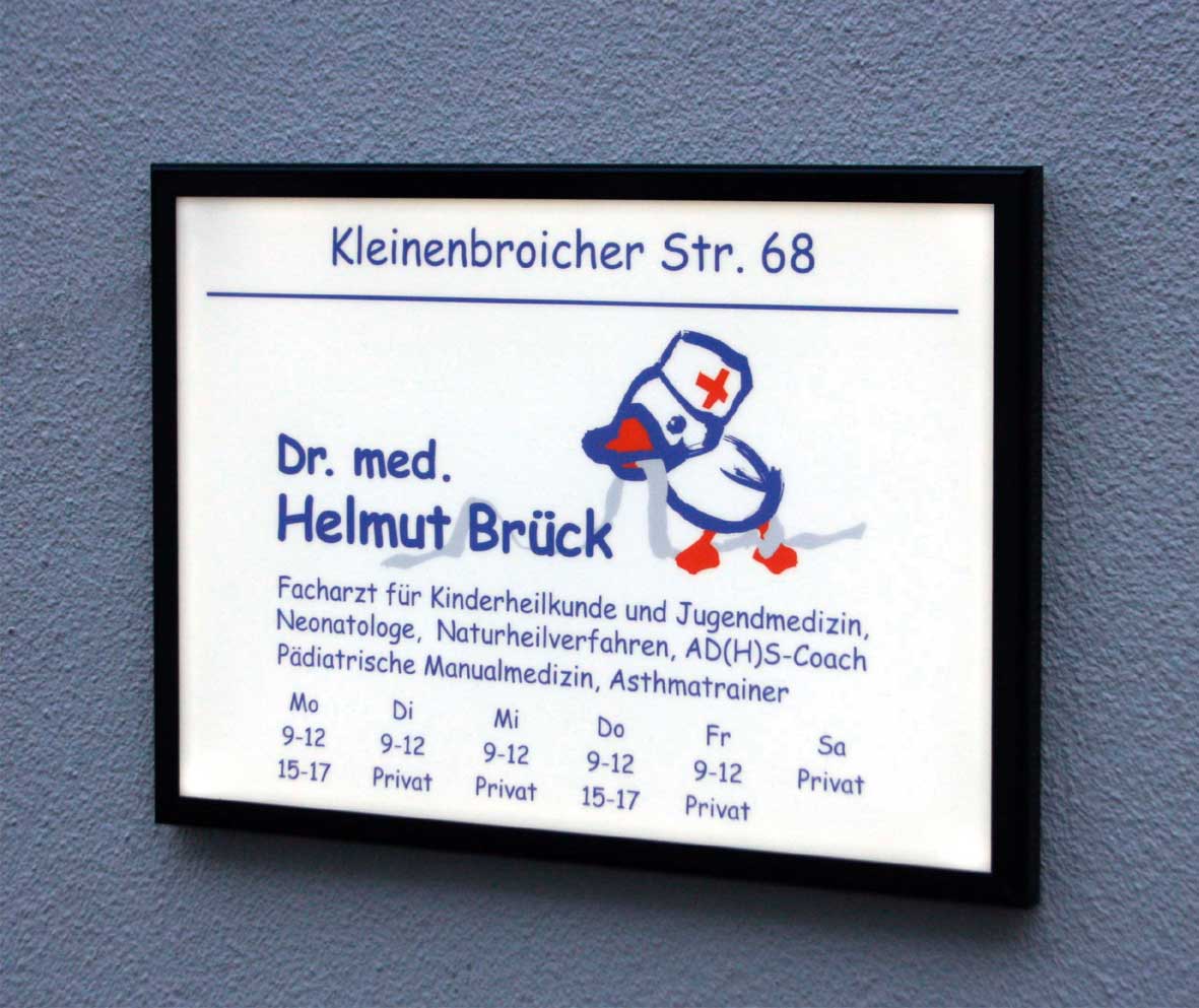 LED-beleuchtetes Schild - 70 x 50 cm