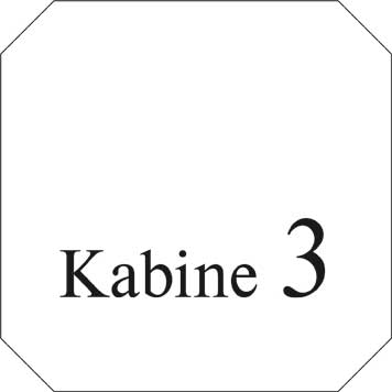 Typ Jota 125 x 125 mm - Kabine 3