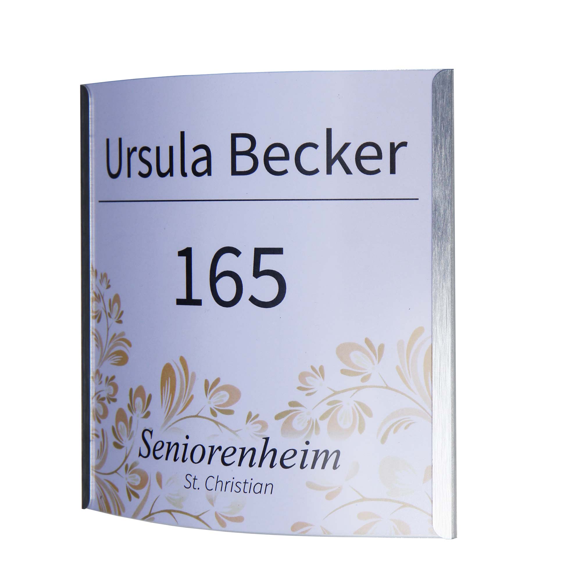 Türschild ALU.konvex - 141 x 75 mm