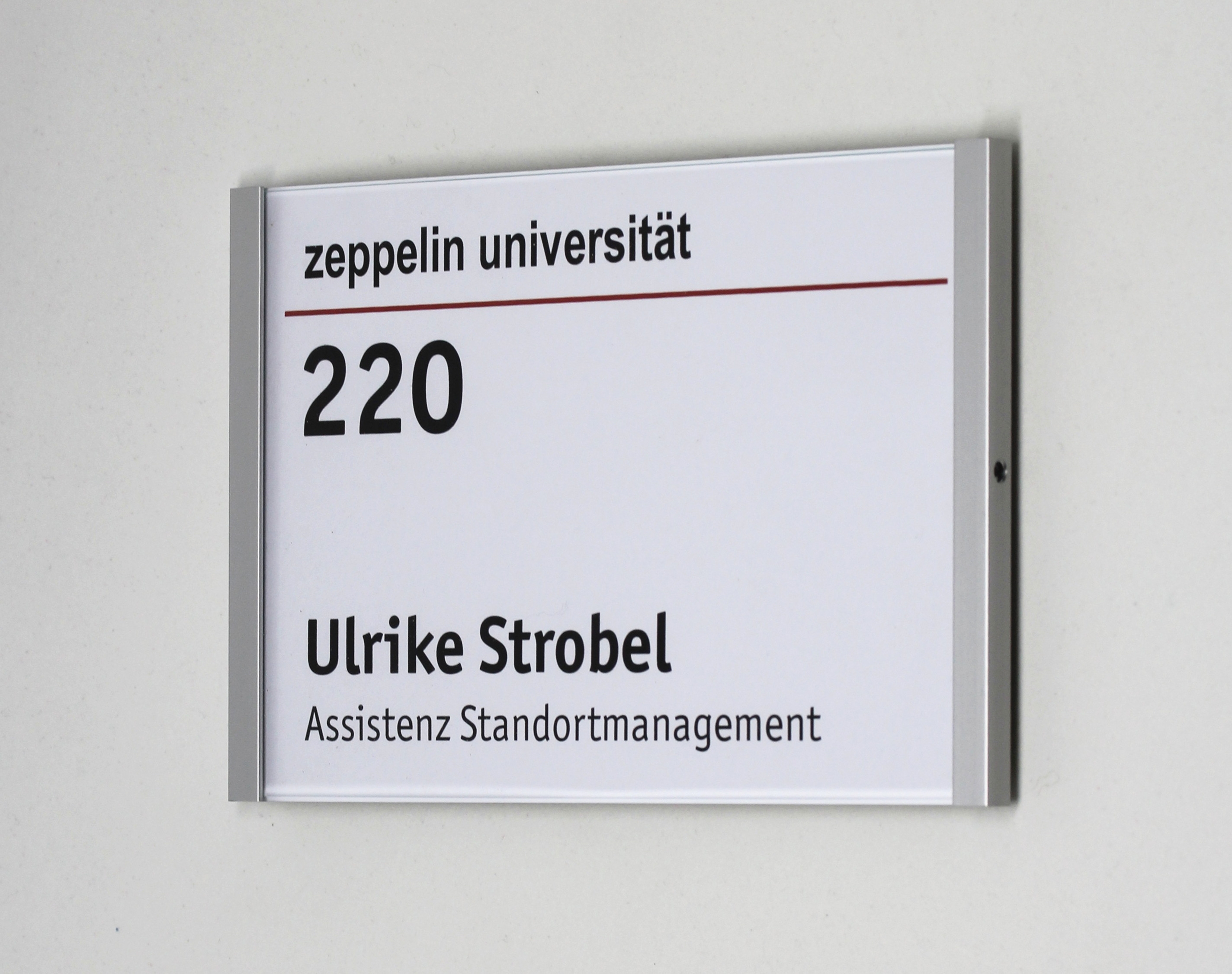 Türschild KRISTALLINO.s-Acryl - 216 x 149 mm (BxH) A5 quer