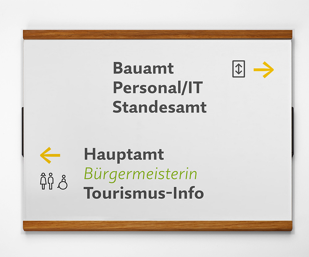 Türschild LMH OSLO Eiche - 297 x 222 mm (BxH) A4 quer
