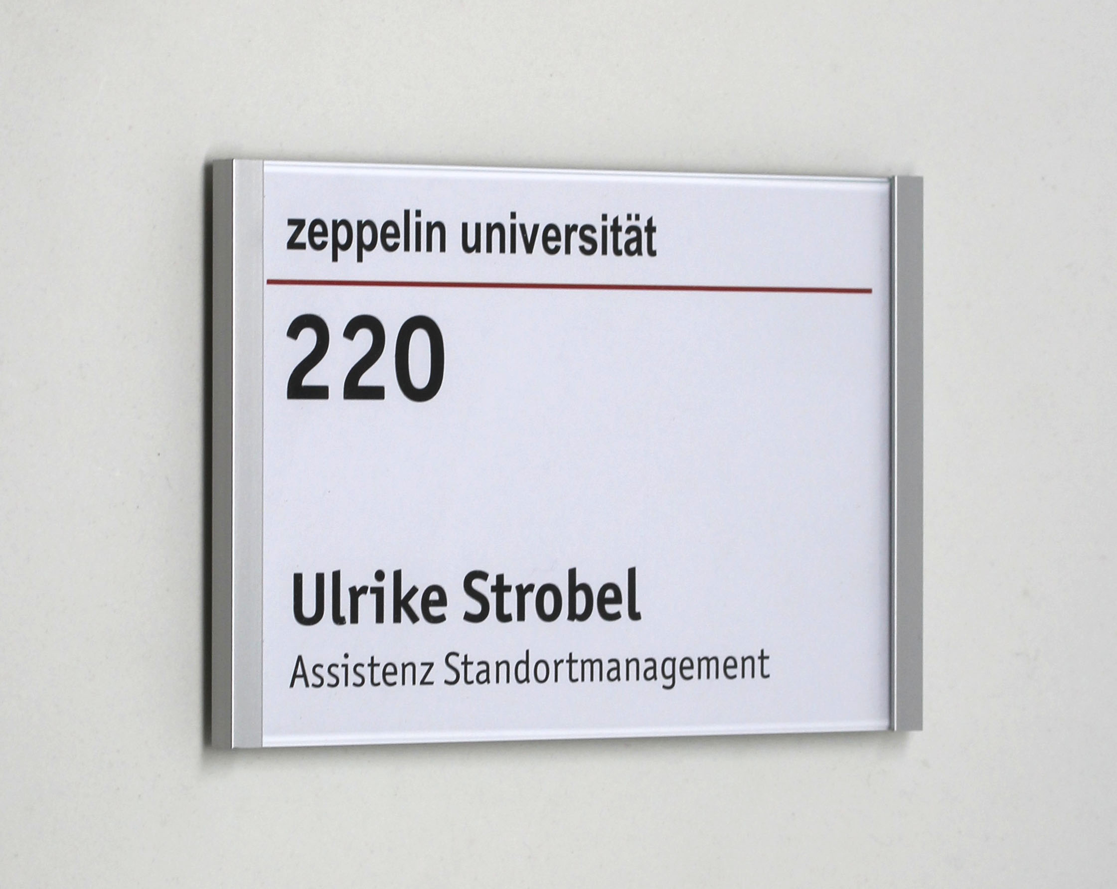 Türschild KRISTALLINO.s-Acryl - 216 x 149 mm (BxH) A5 quer