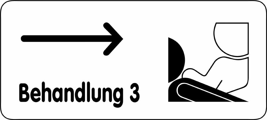 Typ Delta 300 x 135 mm - Behandlung 3 mit Pfeil rechts