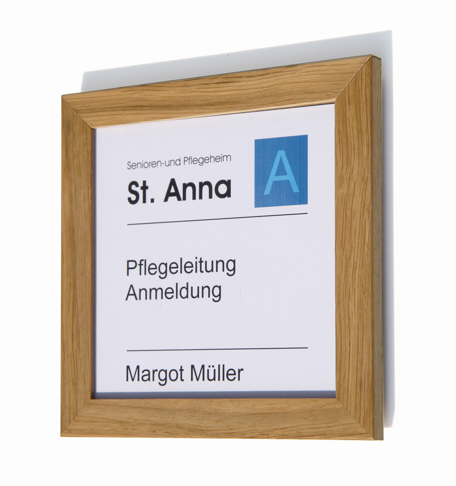 Türschild WoodSign-Eiche - 234 x 321 mm A4 hoch