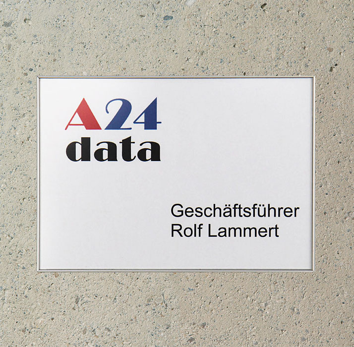 Türschild FORMO.plex - 213,5 x 152 mm, A5 quer