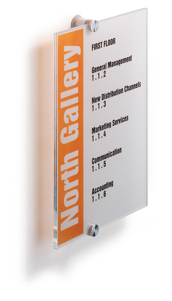 Türschild Crystal-Sign Durable - 210 x 297 mm, DIN A4