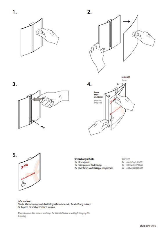 Wandschild FRANKFURT - 317 x 420 mm A3 hoch