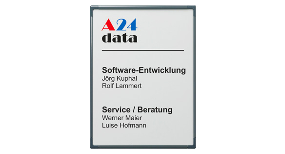 Türschild Unitex-F - 155 x 210 mm (hoch oder quer)