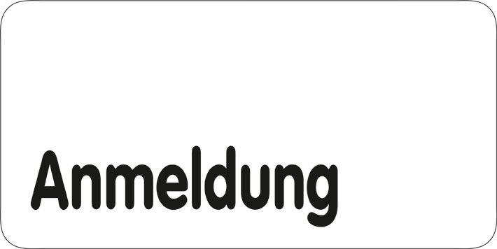Typ Delta 250 x 125 mm - Anmeldung
