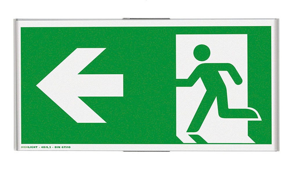 Türschild / Fluchtwegweiser OSLO - 300 x 148 mm (BxH)