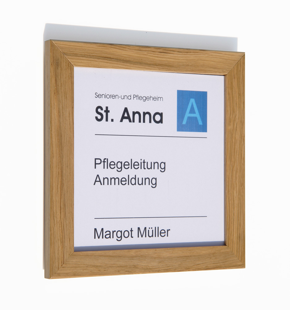 Türschild WoodSign-Eiche - 234 x 321 mm A4 hoch