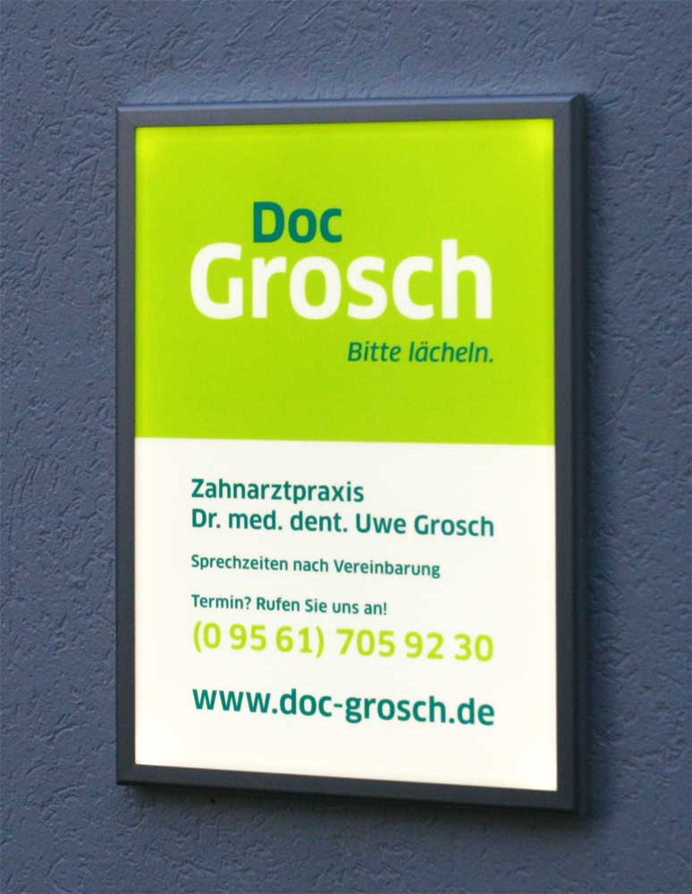 LED-beleuchtetes Schild - 50 x 70 cm