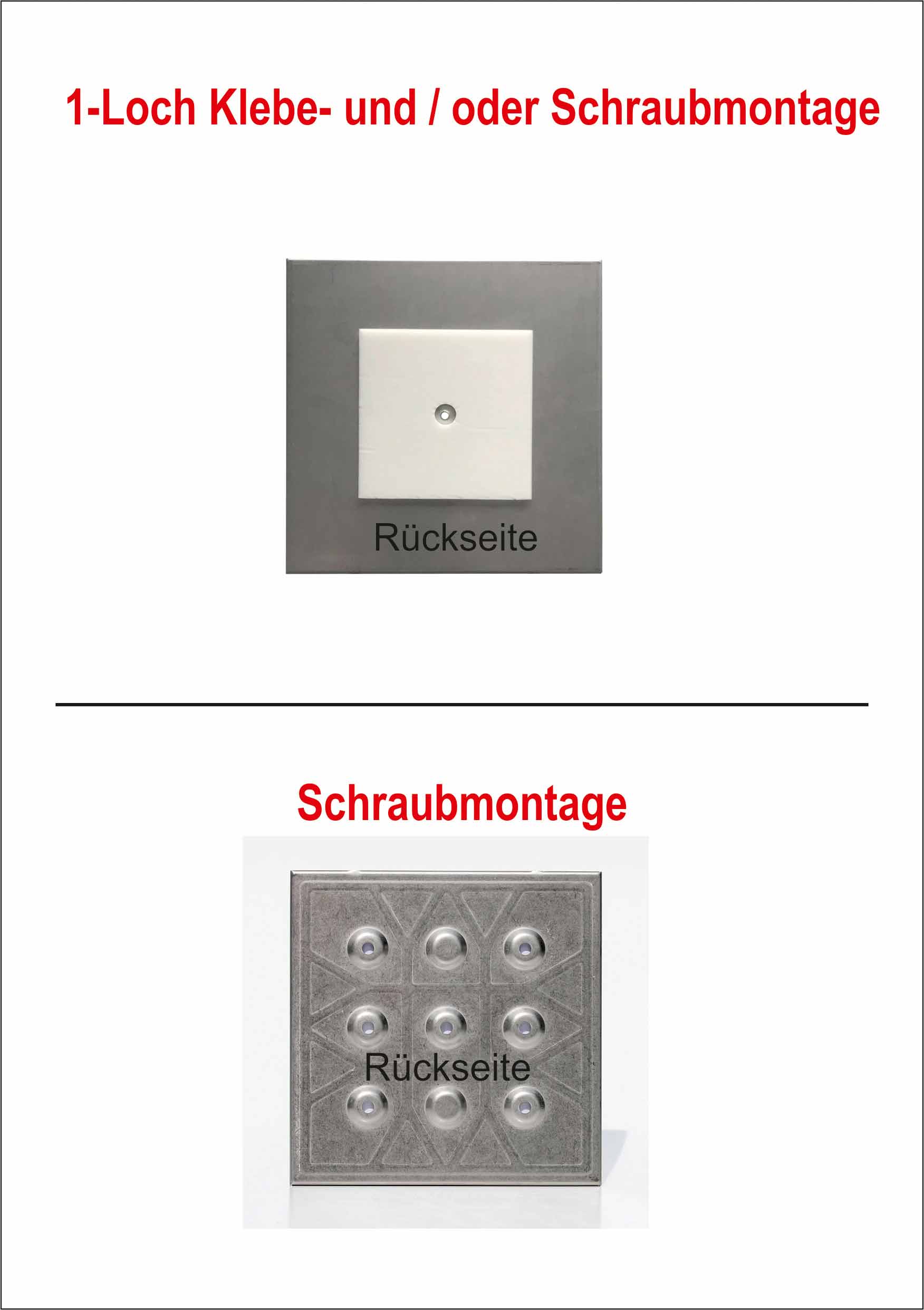Türschild RIO - 149,5 x 149,5 mm