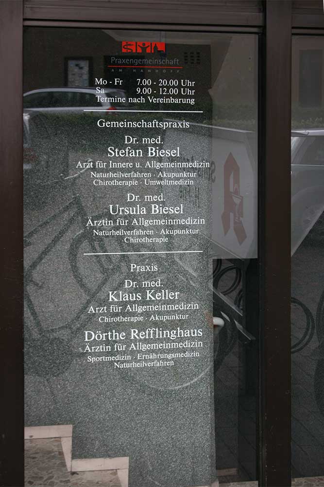 Folientexte computergeschnitten - ca. 600 mm breit