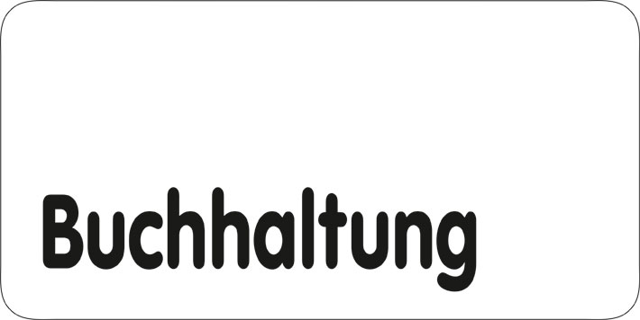 Typ Delta 250 x 125 mm - Buchhaltung