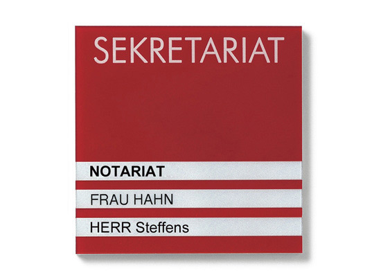 Türschild Unitex-BX-eckig