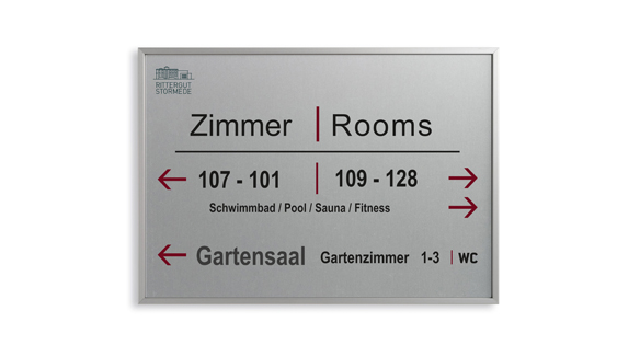 Türschild Unitex-FL - 301 x 214 mm (BxH) A4 quer