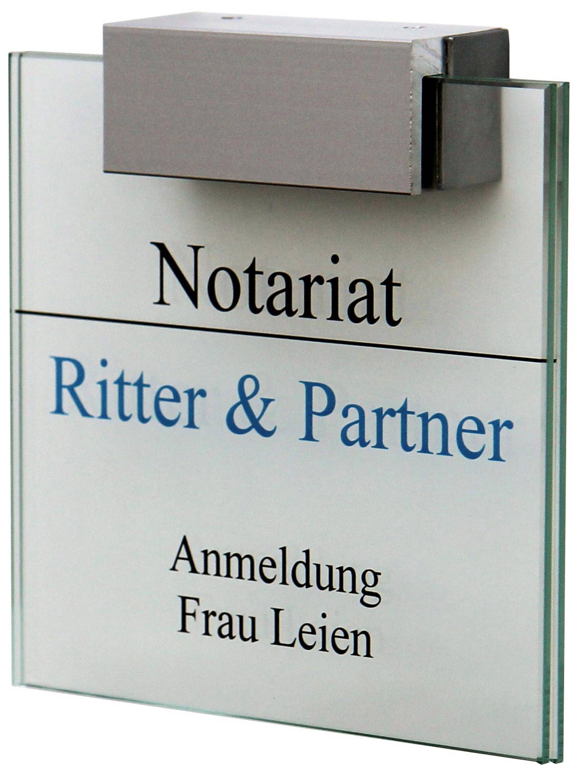 Glas-Türschild KRISTALLINO - 105 x 105 mm