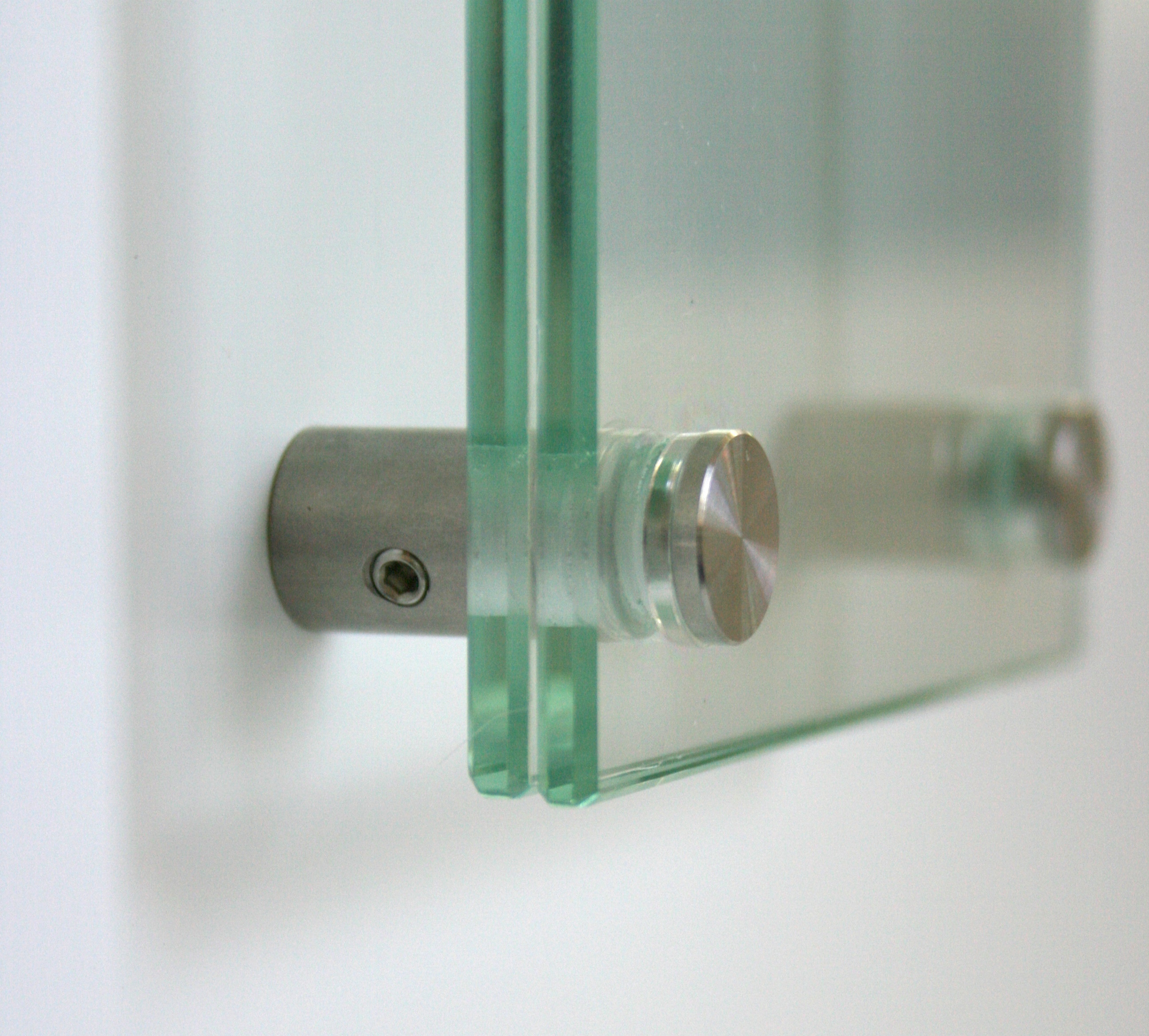 Glas-Türschild KRISTALLUM-R - 210 x 148 mm DIN A5 (hoch oder quer)