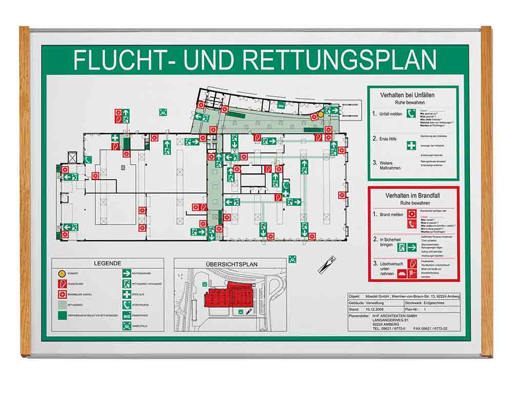 Türschild LMH Silver Line Eiche - 431,5 x 299,5 mm (BxH) A3 quer