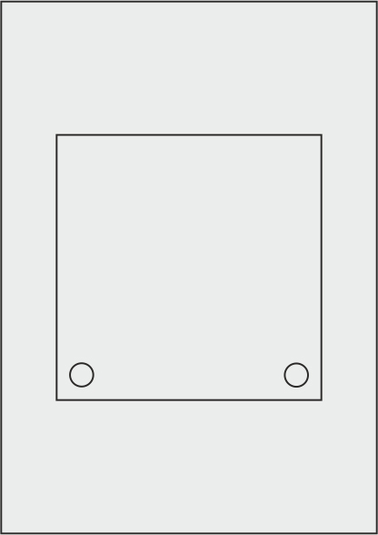 Laserdruck-Folien matt - KRISTALLUM-R + INOFIX-Q - 150 x 150 mm 2-Loch