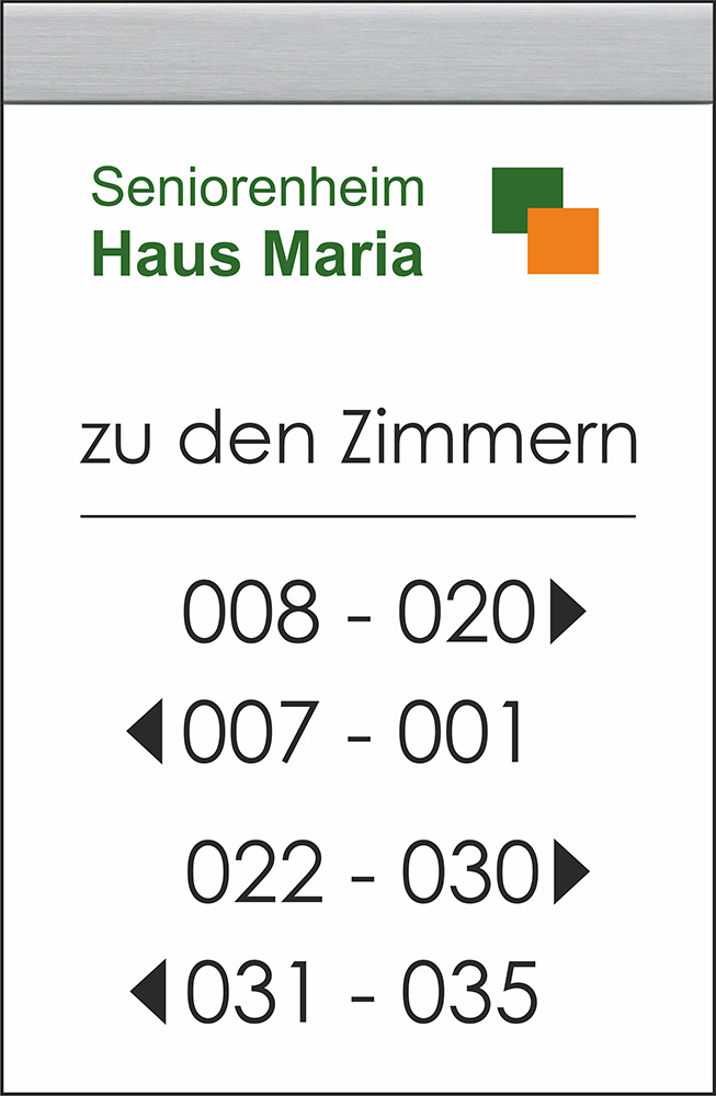 Türschild TwinAlu - 210 x 322 mm (BxH) A4 hoch