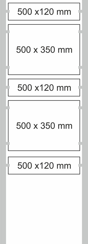 Edelstahl-Schildständer - Typ HGH-Dibond-5035
