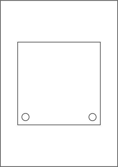 Laserdruck-Folien klar - KRISTALLUM-R + INOFIX-Q - 150 x 150 mm 2-Loch