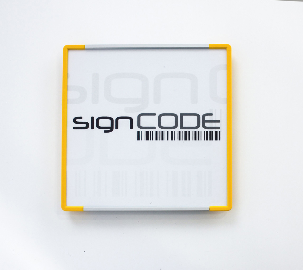 Türschild SignCode Color - 105 x 105 mm (hoch oder quer)