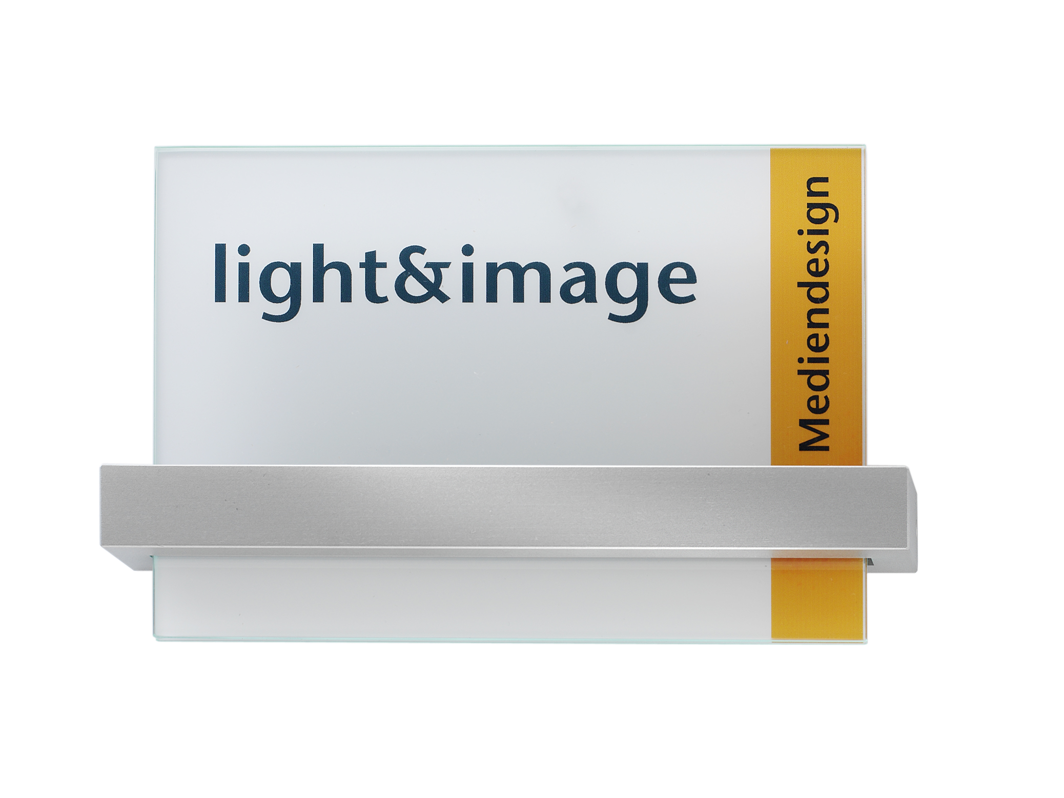 Glas-Türschild VISIGN - 211 x 149 mm A5 quer (BxH)