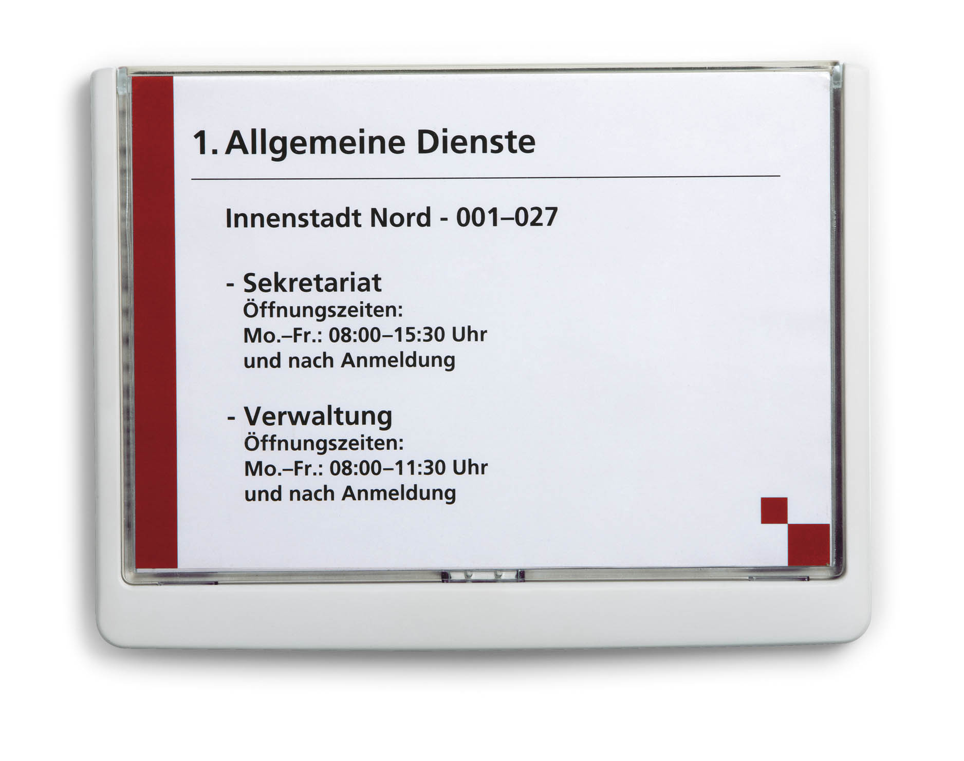 Türschild Click-Sign Durable - 210 x 148,5 mm A5 quer