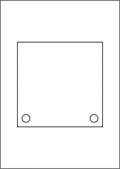 10 Blatt GALERIE - Laserdruck-Folien klar - 150 x 150 mm 2-Loch