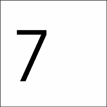 Typ Beta 125x125 mm - Ziffer 7