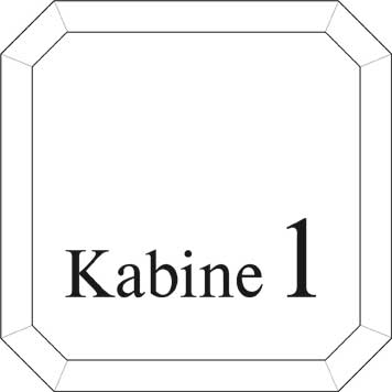 Typ Epsilon 125 x 125 mm - Kabine 1