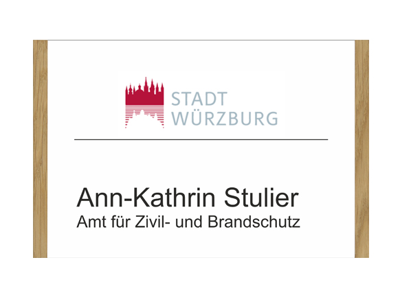 Türschild NIRO.eiche - 230 x 150,5 mm, A5 quer
