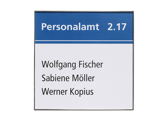 Edelstahl-Türschild RIO