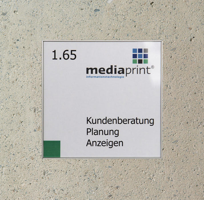 Türschild FORMO.plex - 173 x 173 mm