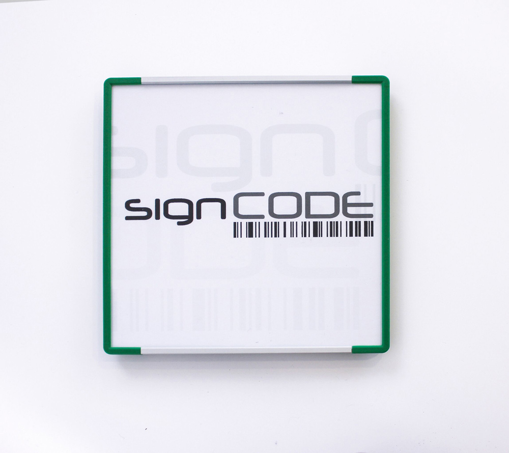 Türschild SignCode Color - 105 x 105 mm (hoch oder quer)