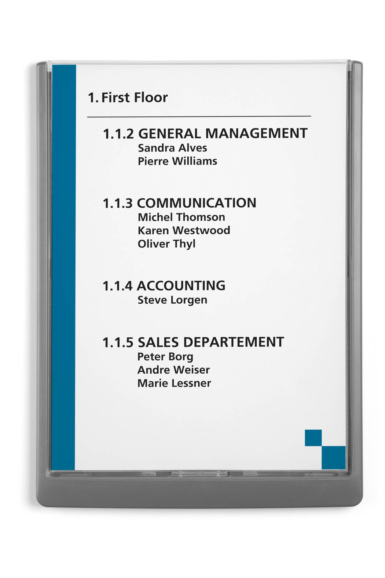 Türschild Click-Sign Durable - 210 x 297 mm A4 hoch