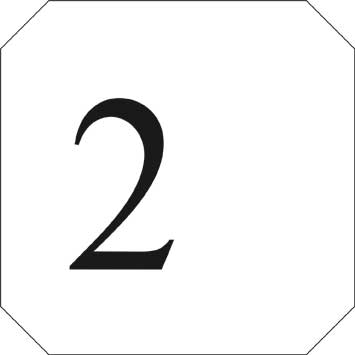 Typ Jota 125 x 125 mm - Ziffer 2