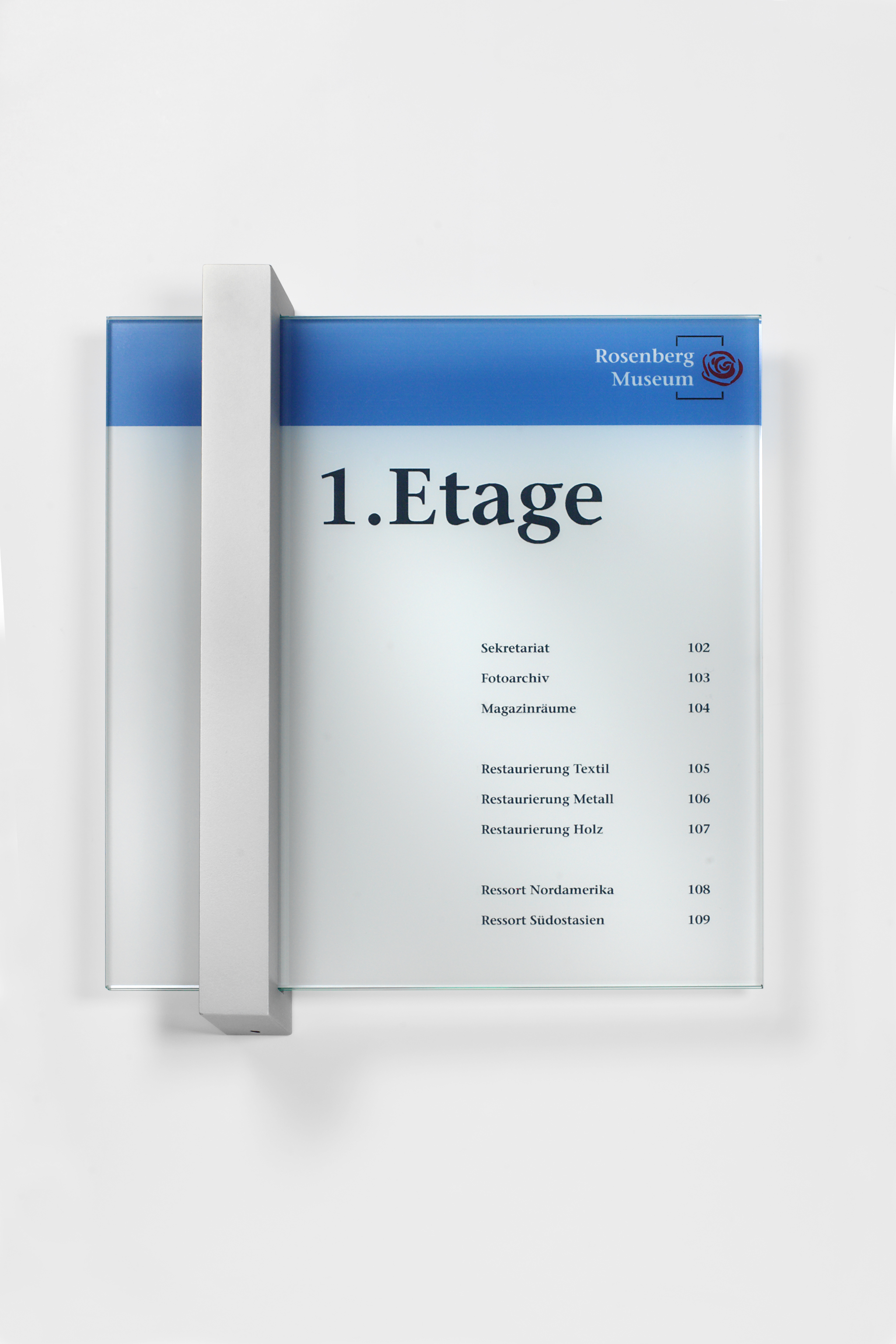 Glas-Türschild VISIGN - 285 x 298 mm A4+ (BxH)