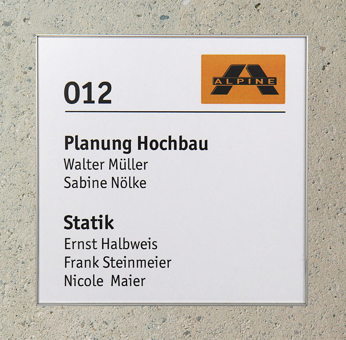Infoschild FORMO.plex - 300,5 x 300,5 mm