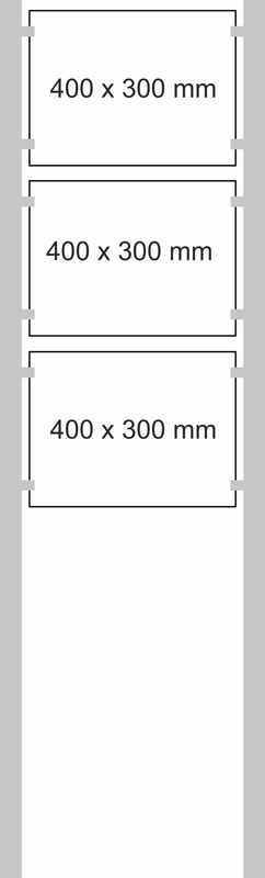 Edelstahl-Schildständer - Typ HGH-Dibond-4030