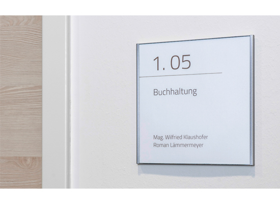 Türschild ALU.b1